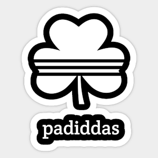 White padiddas Sticker